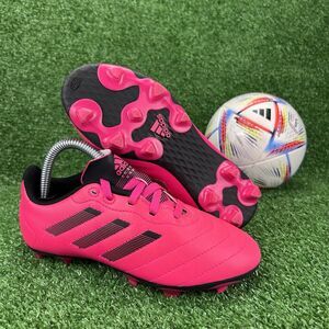 adidas Goletto VIII FG J Soccer Cleats Youth Size 1 Neon Pink GW6163 Futbol Shoe